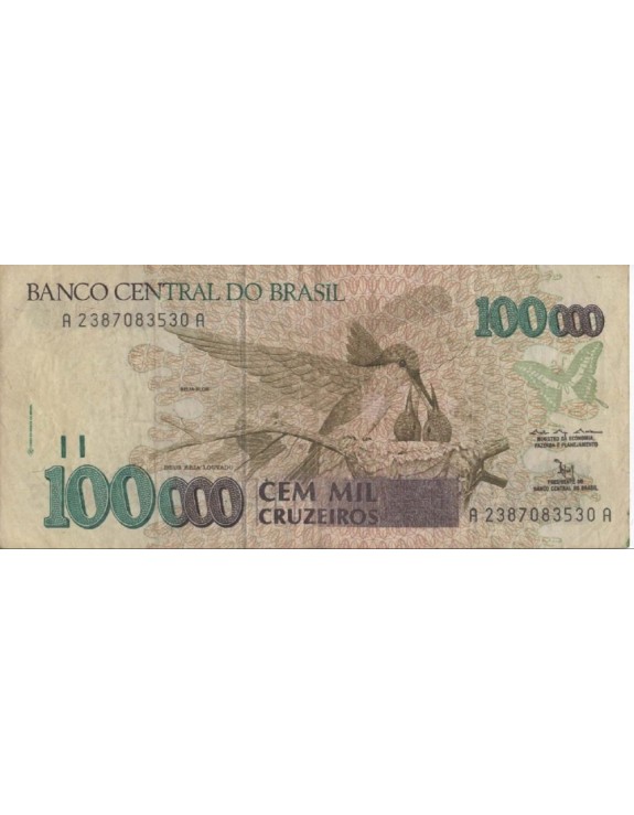 100000 CEM MIL CRUZEIROS A2387083530A