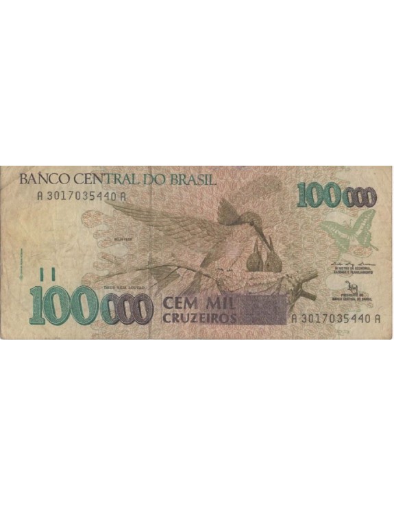 100000 CEM MIL CRUZEIROS A3017035440A