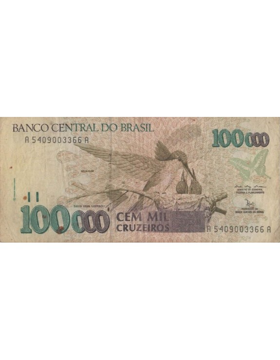 100000 CEM MIL CRUZEIROS A5409003366A