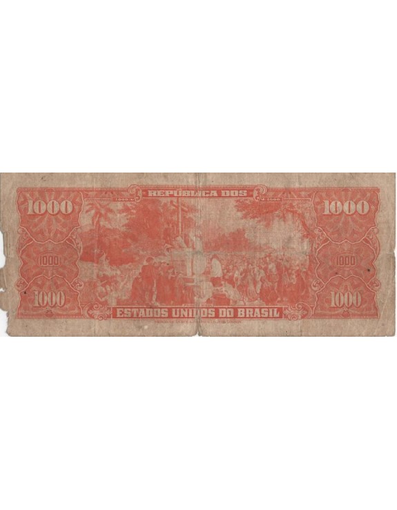 1000 MIL CRUZEIROS 062064 ESTAMPA 2 SERIE 342