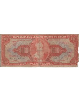 1000 MIL CRUZEIROS 062064 ESTAMPA 2 SERIE 342
