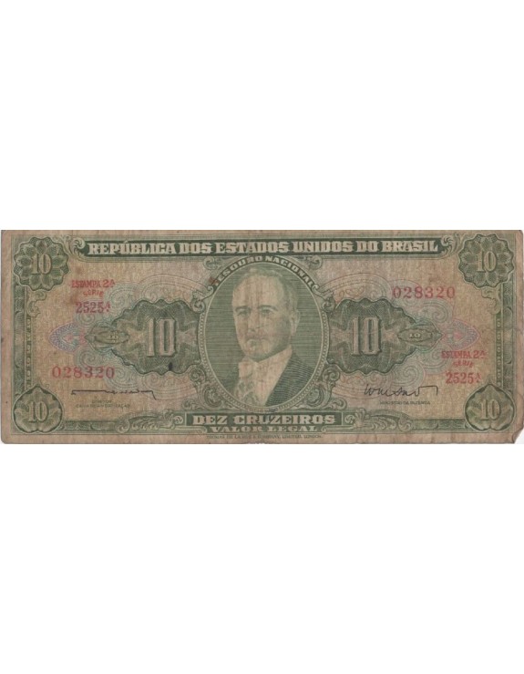 10 DEZ CRUZEIROS 028320 ESTAMPA 2 SERIE 2525