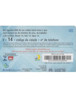 BRASIL TELECOM - 14 NO CELULAR