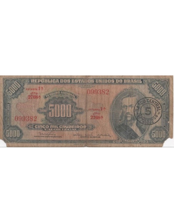 5000 CINCO MIL CRUZEIROS 099382 SERIE 2768