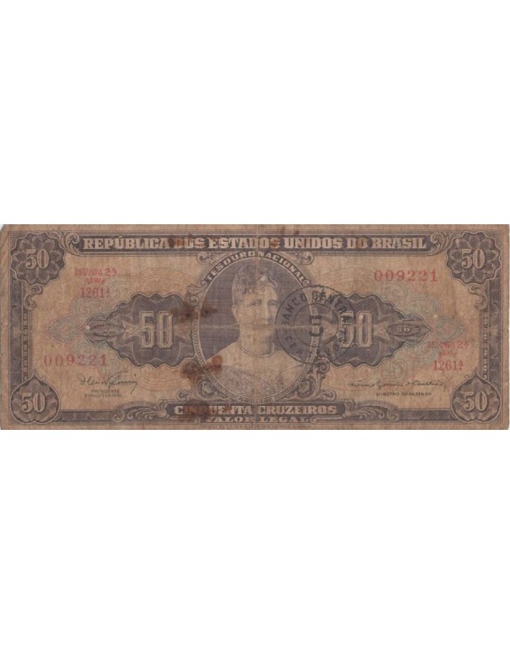 50 CINQUENTA CRUZEIROS 009221 ESTAMPA 2 SERIE 1261
