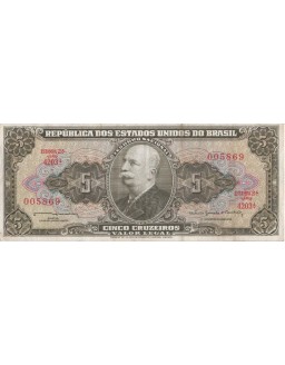 5 CINCO CRUZEIROS 005869 ESTAMPA 2 SERIE 4203