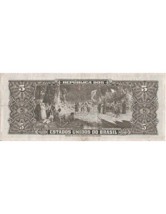 5 CINCO CRUZEIROS 005869 ESTAMPA 2 SERIE 4203