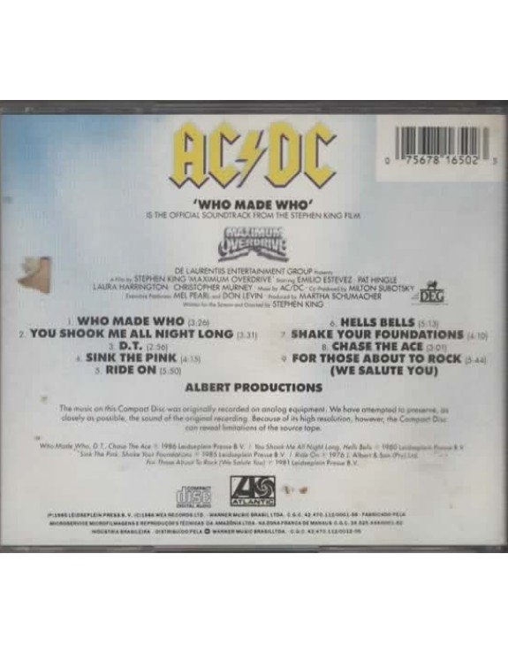 AC DC - WHO MADE WHO