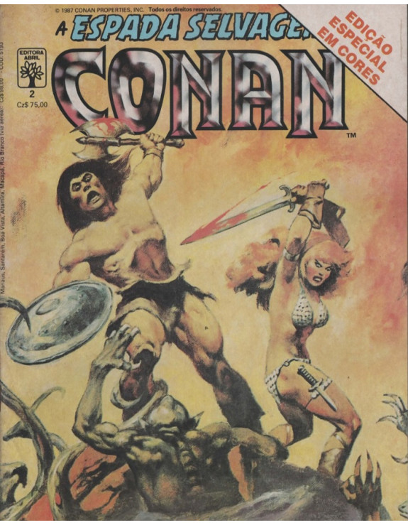 A ESPADA SELVAGEM DE CONAN EM CORES 02