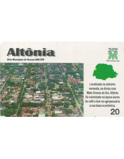 SERIE MUNICIPIOS DO PARANA 008 DE 399 - ALTONIA 