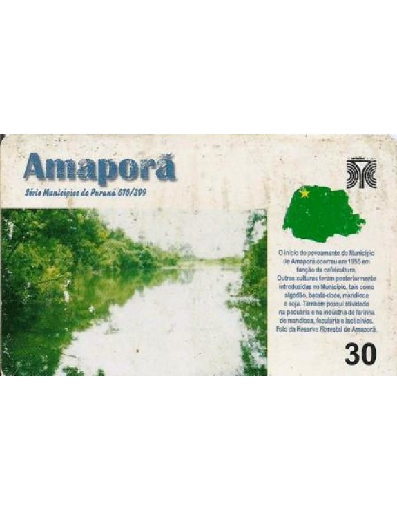 SERIE MUNICIPIOS DO PARANA 010 DE 399 - AMAPORÃ