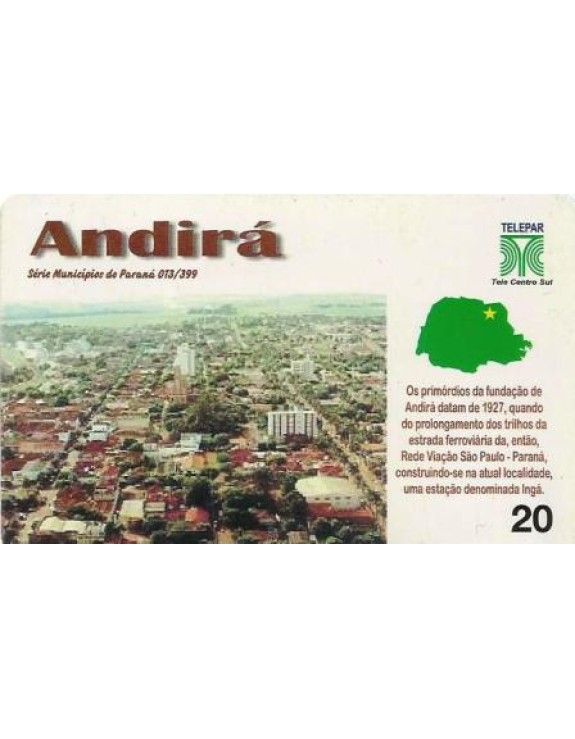 SERIE MUNICIPIOS DO PARANA 013 DE 399 - ANDIRA