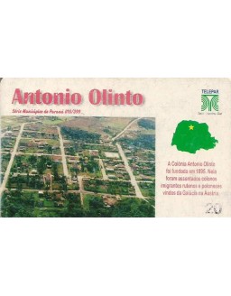 SERIE MUNICIPIOS DO PARANA 016 DE 399 - ANTONIO OLINTO