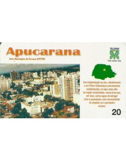 SERIE MUNICIPIOS DO PARANA 017 DE 399 - APUCARANA