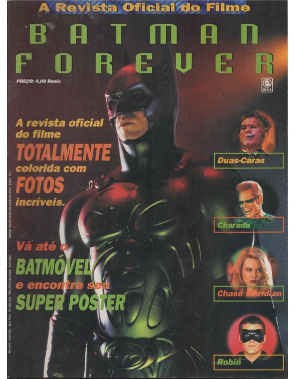 A REVISTA OFICIAL DO FILME - BATMAN FOREVER 