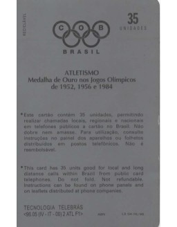 ATLETISMO - MEDALHA DE OURO NOS JOGOS OLIMPICOS - 1952,1956 E 1984