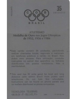 ATLETISMO - MEDALHA DE OURO NOS JOGOS OLIMPICOS - 1952,1956 E 1984