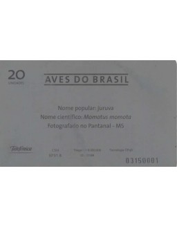 AVES DO BRASIL - JURUVA - MOMOTUS MOMOTA