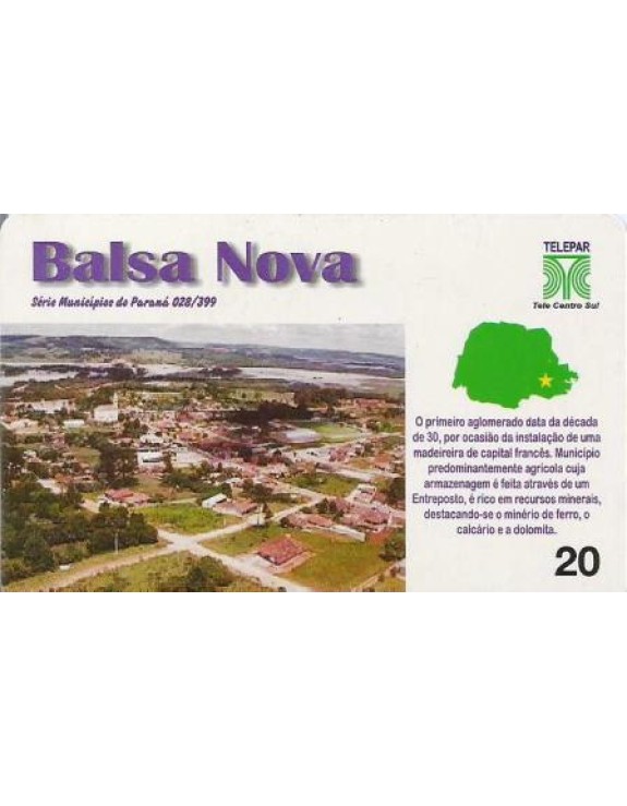 SERIE MUNICIPIOS DO PARANA 028 DE 399 - BALSA NOVA