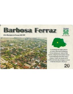 SERIE MUNICIPIOS DO PARANA 030 DE 399 - BARBOSA FERRAZ