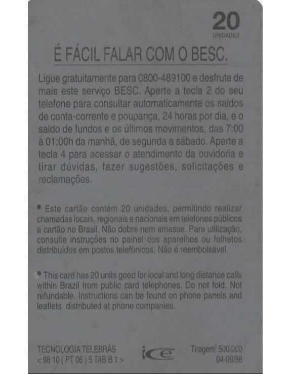 TELESC - BESC - O BANCO DE SANTA CATARINA