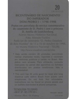 BICENTENARIO DE NASCIMENTO DO IMPERADOR  DOM PEDRO I - 1798-1998