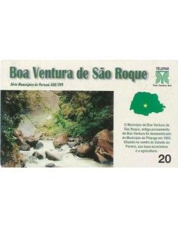 SERIE MUNICIPIOS DO PARANA 038 DE 399 - BOA VENTURA DE SAO ROQUE