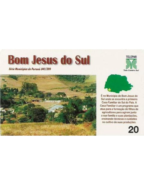 SERIE MUNICIPIOS DO PARANA 041 DE 399 - BOM JESUS DO SUL 