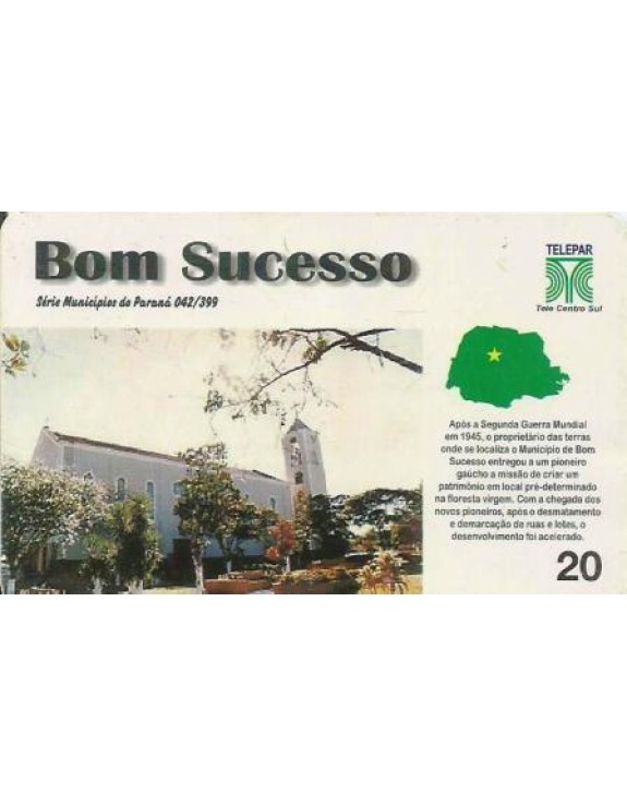 SERIE MUNICIPIOS DO PARANA 042 DE 399 - BOM SUCESSO