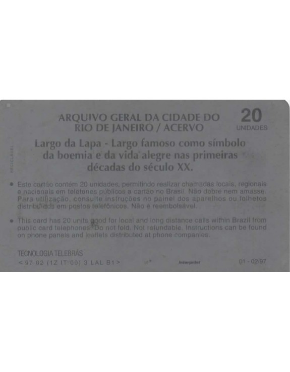 SERIE BONDES - ARQUIVO GERAL DA CIDADE DO RIO DE JANEIRO/ACERVO - LARGO DA LAPA