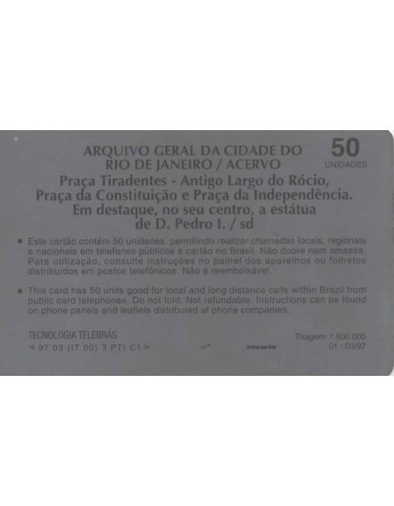 SERIE BONDES - ARQUIVO GERAL DA CIDADE DO RIO DE JANEIRO/ACERVO - PRAÇA TIRADENTES