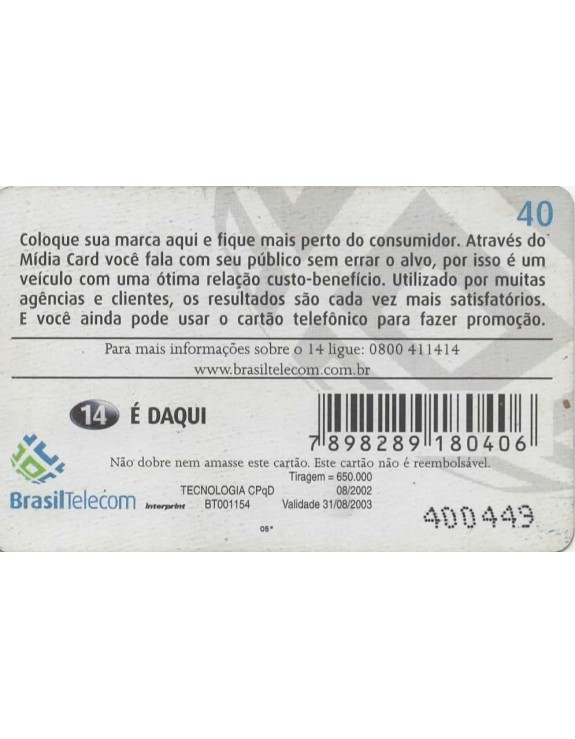 BRASIL TELECOM - MIDIA CARD