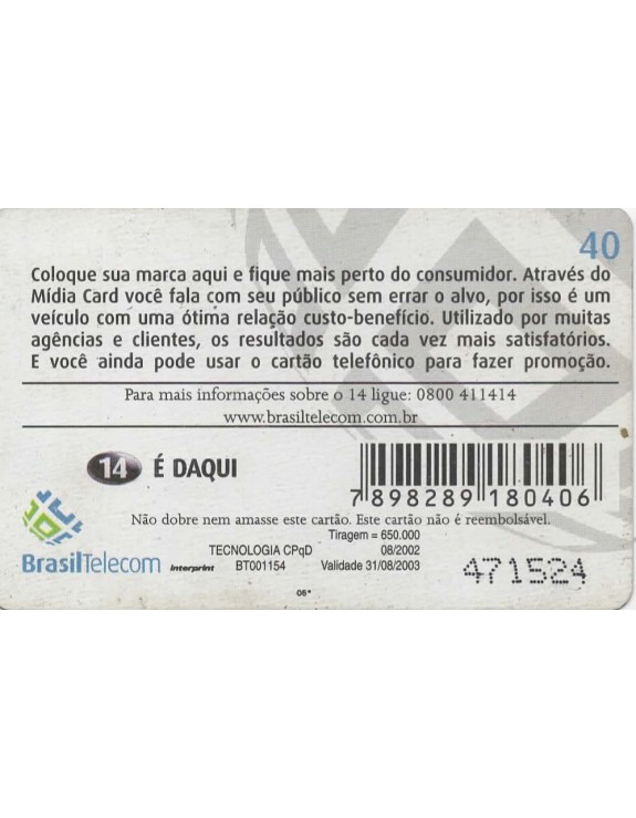 BRASIL TELECOM - MIDIA CARD