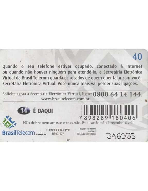 BRASIL TELECOM -SECRETARIA ELETRONICA VIRTUAL