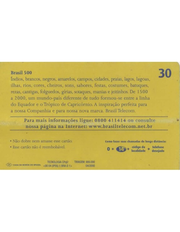 TELEPAR -  BRASIL TELECOM - BRASIL 500