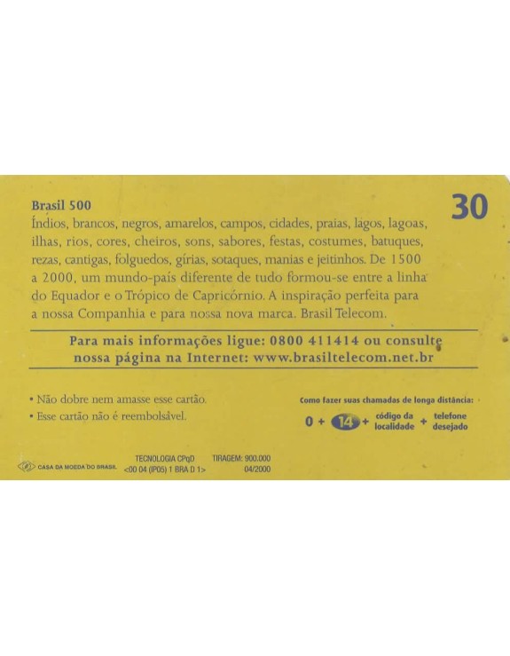 TELEPAR -  BRASIL TELECOM - BRASIL 500