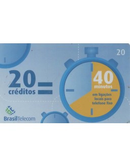 BRASIL TELECOM - CARTAO 40 MINUTOS
