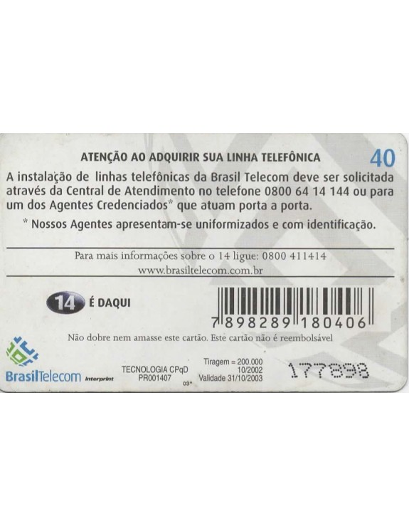 BRASIL TELECOM - VAI ADIQUIRIR LINHA TELEFONICA?