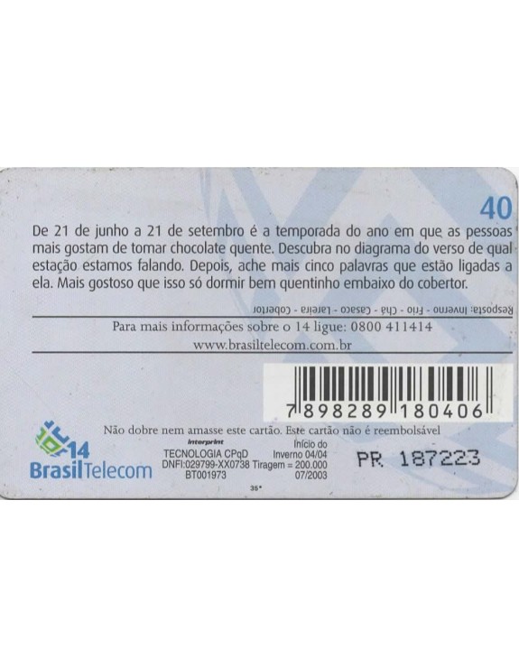 CAÇA ESTACAO INICIO DO INVERBO 04/04