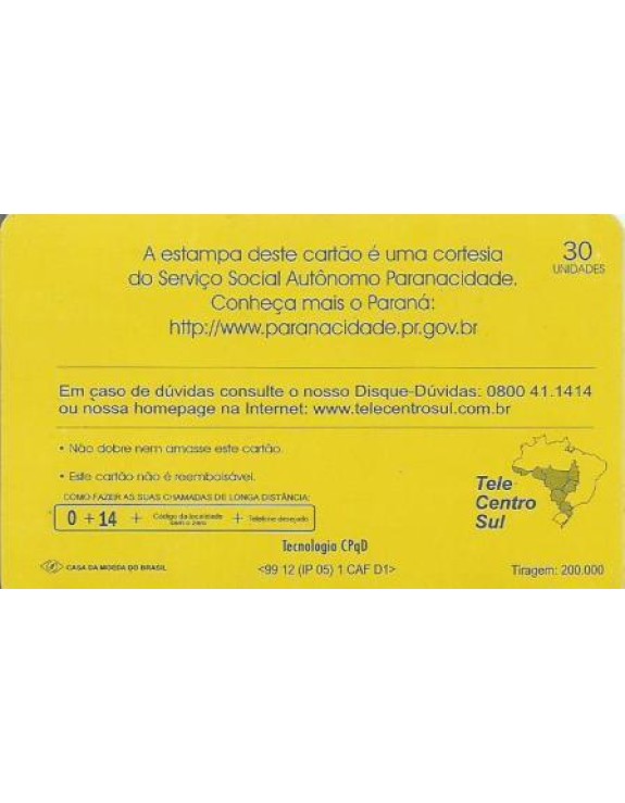 SERIE MUNICIPIOS DO PARANA 047 DE 399 - CAFEARA