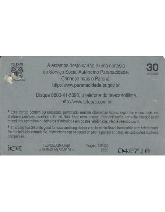 SERIE MUNICIPIOS DO PARANA 048 DE 399 - CAFELANDIA