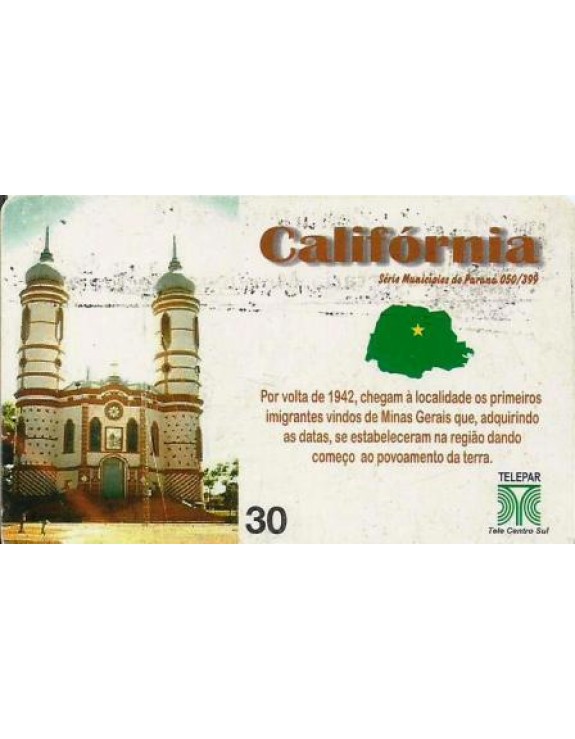 SERIE MUNICIPIOS DO PARANA 050 DE 399 - CALIFORNIA