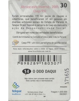 CAMPANHA DO AGASALHO 2001 - COEP/PR