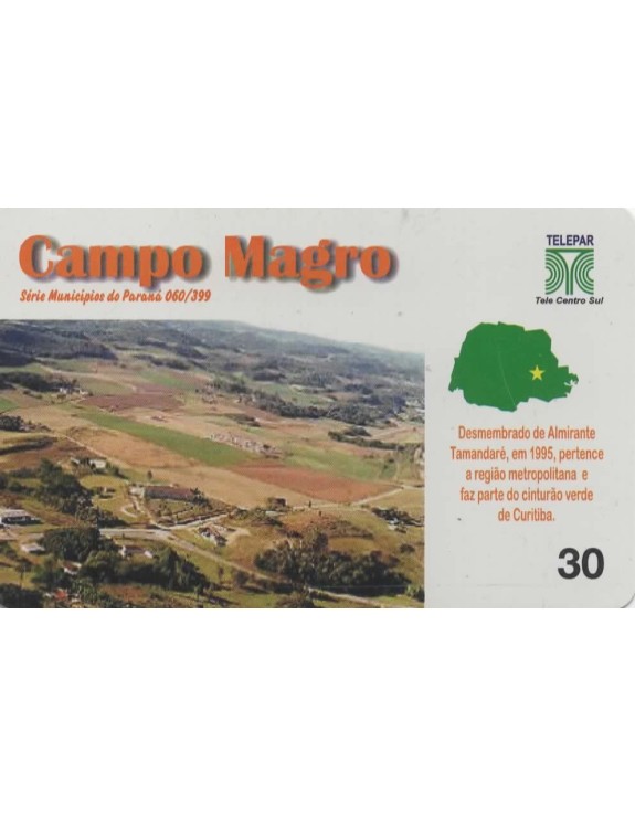 SERIE MUNICIPIOS DO PARANA 060 DE 399 - CAMPO MAGRO