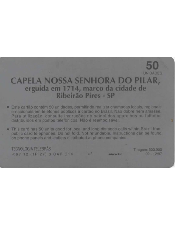 CAPELA NOSSA SENHORA DO  PILAR 
