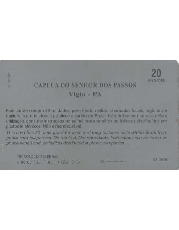 CAPELA DO SENHOR DOS PASSOS -VIGIA - PA