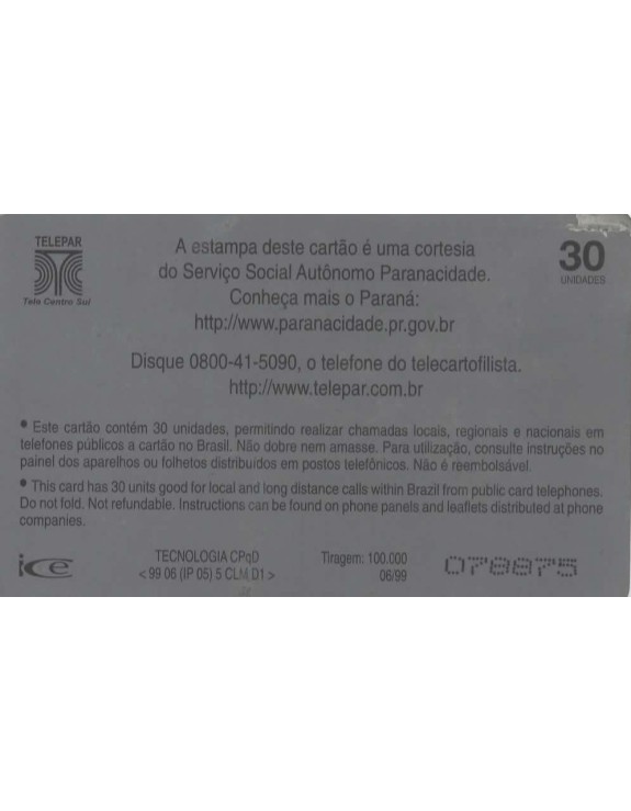 SERIE MUNICIPIOS DO PARANA 066 DE 399 - CAPITAO LEONIDAS MARQUES