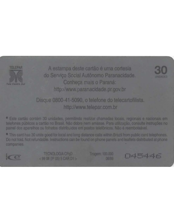 SERIE MUNICIPIOS DO PARANA 068 DE 399 - CARLÓPOLIS