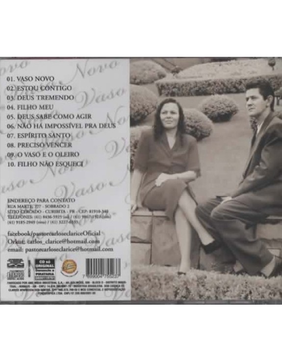 CARLOS E CLARICE - VASO NOVO