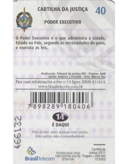 CARTILHA DA JUSTIÇA 03/11 - PODER EXECUTIVO
